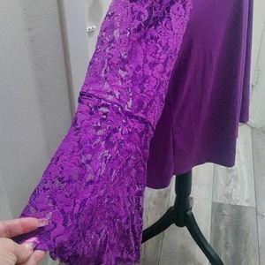 Cato Purple Bell sleeve shirt